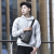 2022 New Men's Chest Bag Men's Shoulder Bag Large Capacity Multi-Compartment Soft Leather Casual Bag Crossbody One Piece Dropshipping