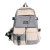 Cross-Border Trendy Stitching Large Capacity Student Backpack Winter New Fashion Korean Style Junior and Middle School 