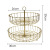 Cross-Border Nordic Iron Fruit Basket Household Snack Fruit Plate Fruit Basket Decoration Ins Style Double Deck Pallet