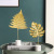 Nordic Light Luxury Iron Monstera Decoration Home Decoration Model Room Hallway Wine Cabinet Metal Handicraft Equipment Ornaments