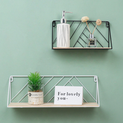 Simple Iron Storage Rack Multi-Functional Living Room Wall Sundries Storage Rack Wall Hanging Decorative Partition Wall Decoration