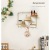 Nordic Creative Iron Ins Wall-Mounted Punching-Free Storage Rack Geometric in-Line Shelf Bedroom Storage Decoration Ledge