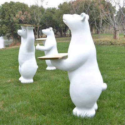 1.2 M Oversized Polar Bear Floor Ornaments Large Living Room and Shop Entrance Decorations Housewarming Gift Creative