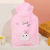 Korean Style New Cartoon Pattern Hot Water Bag Portable Crystal Explosion-Proof Hot Water Bag High Density Injection Large Size Hand Warmer