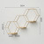 Iron Nordic Wall Decorations Ins Home Bedroom Dining Room Wall Pendant Room Hexagonal Shelf Wall