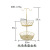 Double-Layer Banana Rack Fruit Basket New Year Guest Restaurant Dried Fruit Tray Vegetables Snack Storage Basket Wrought Iron Fruit Basket