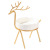 INS Personality Deer Elk Ceramic Ashtray Nordic Light Luxury Golden Office Home Windproof Ashtray