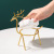 INS Personality Deer Elk Ceramic Ashtray Nordic Light Luxury Golden Office Home Windproof Ashtray