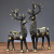 Nordic Light Luxury Couple Elk Resin Decorations Living Room Entrance and Wine Cabinet Home Decorations Housewarming Gifts