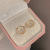 High Sense Ear Ring Fashion Personality Metal Circle Ear Clip Internet Celebrity Elegant Zircon Frosty Style Earrings