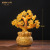 Citrine Pachira Macrocarpa Money Tree Blessing Purse Resin Decorations Counter Desktop Pachira Macrocarpa Craft Ornaments