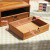 Factory Wholesale Zakka Retro Wood Double Drawer Desktop Storage Box Solid Wood Multi-Functional Decorative Storage Cabinet