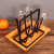 Creative Portable Iron Upside down Drain Cup Holder Living Room and Kitchen Cup Storage Rack Cup Rack Holder