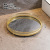 Nordic Style round Tray Glass Plate Skin Care Products Cosmetic Storage Household Toilet Toothbrush Cup Storage Rack