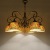 New Di Zhonghai Retro Living Room Bedroom Features Restaurant and Cafe Hotel Homestay Turkish Handmade Glass Chandelier