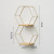 Iron Nordic Wall Decorations Ins Home Bedroom Dining Room Wall Pendant Room Hexagonal Shelf Wall