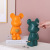 Creative Heart Violent Bear Resin Piggy Bank Decoration Living Room Home Hallway Internet Celebrity Trend Cartoon Doll Decoration