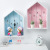 Creative Nordic Style Wooden House Wall Hook for Keys Jewelry Box Home Hallway Storage Rack Keys' Box