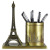 Creative Eiffel Tower Decoration Landmark Building Model Iron Storage Pen Holder Home Desktop Decoration Small Ornament