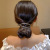 Buckle Hairpin 2022 New Back Head Grip Headdress Hairpin Diamond-Embedded Frog Buckle Niuniu Updo Gadget