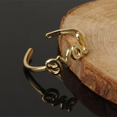 Europe and America Creative New Fashion Street Shooting Love Peace Anti-war Knuckle Ring Foot Ring Female Wholesale