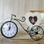 Amazon Hot Selling Practical European Wrought Iron Bicycle Home Decorative Creative Photo Frame Clock Bicycle Ornaments