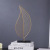 Nordic Simple Metal Leaf Iron Craft Decorations Creative Home Decoration Wine Cabinet Office Living Room Desktop Furnishings