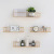 Simple Modern Iron Wood Shelf Creative Home Living Room Wall Multi-Functional Sundries Storage Organizing Rack