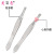 1.2 Thread Eye Tweezer Oblique Color Titanium Rose Gold Tweezers Eyebrow Pulling Beard Eyebrow Trimming Packaging Beauty Tools