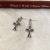 Cross Ins Niche Personalized Cold Style Ear Stud Earring Female Hip Hop Fashion Commuter Earring Accessories Fashion