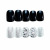 Nana Z-163 Black Silver Ladder Diamond Fake Nail Tip Wear Nail Stickers Finished Product Nail Tip Stickers 24 Pieces Nail Stickers