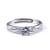 in Europe and America Open Mouth White Gold Plated Men and Women Ring Lettering Her King His Queen Couple Pair Finger