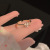 Flowers Ring Female Pearl Korean Online Influencer Fashion Personalized Index Finger Ring High-Grade Open Ring Fashion