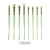 Gold Powder Liren Haima Series New Eye Shadow Brush 8 PCs Eye Makeup Brush Set Eyebrow Brush Eye Detail Brush