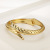 Gold Bracelet Female Factory Direct Sales Original Design Fashion Personality Woven Leaves European and American Foreign Trade Source Hand Jewelry