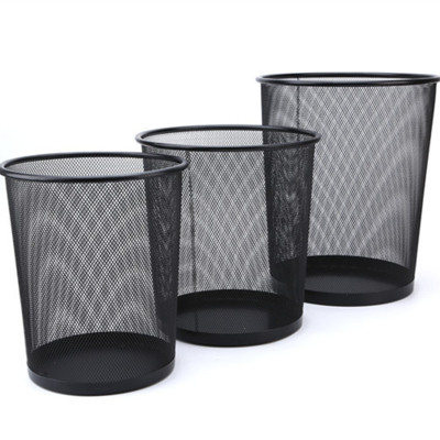 Barbed Wire Wastebasket Trash Can a Wire Fence Surface Trash Can Large, Medium and Small Size Complete Garbage Basket Wastebasket Wastebasket