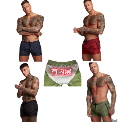 Foreign Trade Men's Shorts Beach Pants European and American Sports Shorts Quick-Drying Running Men's Pants Summer Casual Pants