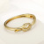 Hollow Bracelet Gold Women European and American Personalized Fashion Special-Interest Original Design Brick Irregular Asymmetric Jewelry