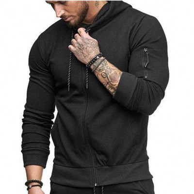 Foreign Trade Men's Autumn and Winter Large Size Slim Fit Sport Cardigan Sweater Zipper Fashion Casual Jacket Top