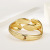 Irregular Bracelet Asymmetric Golden Women's Leaf Shape Asymmetric Large Glossy Personality Advanced Exaggerated Style Jewelry