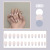 Nana PD-233 Ballet White Gradient Fake Nail Tip Wear Nail Stickers Finished Product Nail Tip 24 Pieces Nail Stickers