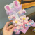 New Children's Rabbit Ears Barrettes Cute Baby Flower Bow Tie Hairpin Sets Little Girl Side Bang Clip