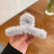 Autumn and Winter Korean Large Grip Women's Plush Barrettes Back Head Shark Clip High Sense Barrettes