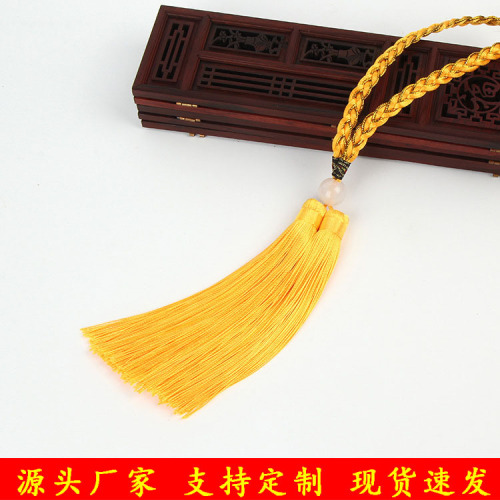 fine woven double spike tassel chinese knot diy jewelry pendant jade safety buckle pendant tassel large quantity discount