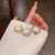 Style Double Layers Loving Heart Ring Female Light Luxury Minority Simple and Fresh Flower Index Finger Ring Wholesale