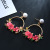 Ez2230 Korean Fashion Sweet Elegance Pearl Earrings Trendy All-Match Big Ear Ring Flower Earrings Female Accessories