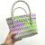 Women's Bag Vegetable Basket Woven Bag PE Colorful Bag Basket Cartoon DIY Bag Factory Wholesale