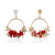 Ez2230 Korean Fashion Sweet Elegance Pearl Earrings Trendy All-Match Big Ear Ring Flower Earrings Female Accessories