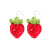 and Young Zhao Jin Wheat Network Red Same Strawberry Earrings Girly Sweet Cute Handmade Earrings Earrings for Women