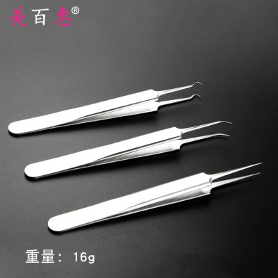 Stainless Steel Splinter Acne Clip Cell Tweezer Splinter Acne Clip Acne Clip Blackhead Pimples Popping Tools Tweezers Manufacturer